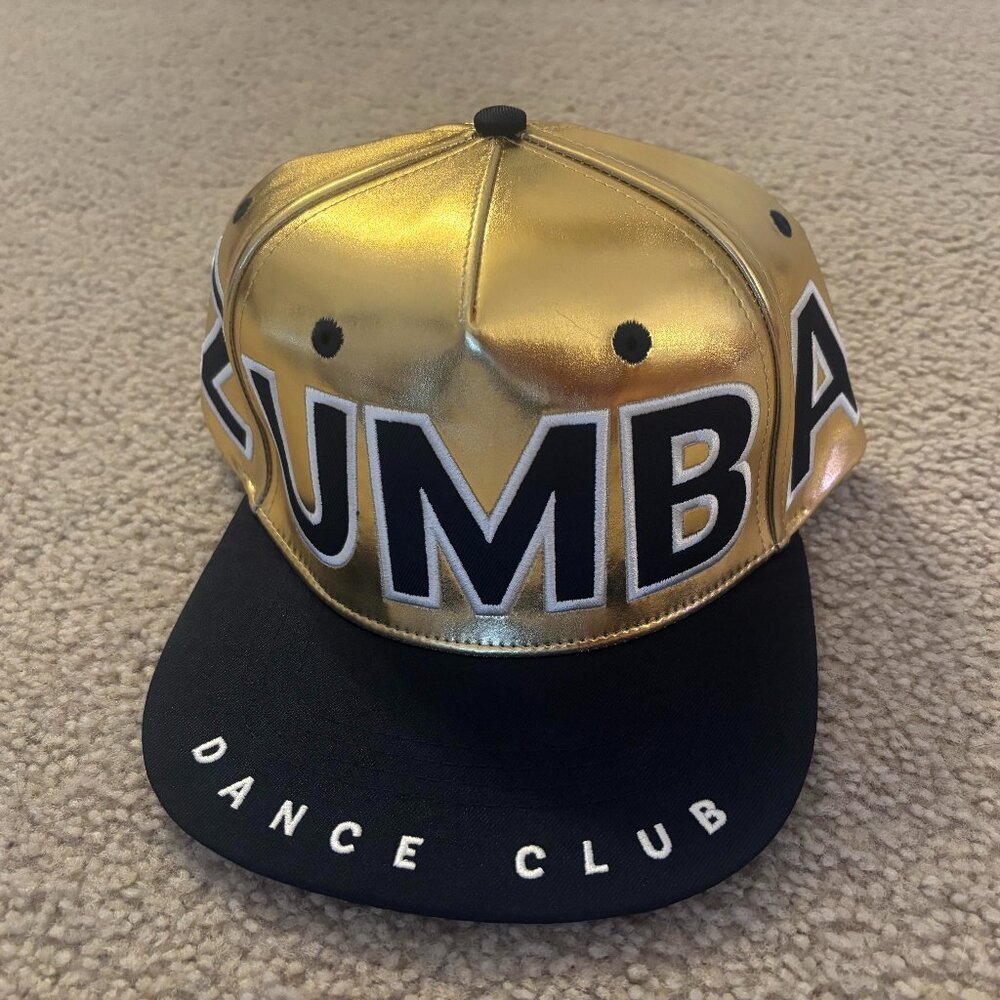 Zumba Victory Gold Metallic Snap Back Hat